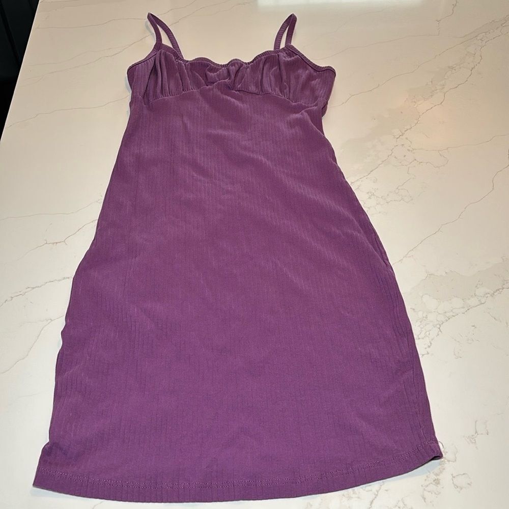 No boundaries purple mini dress